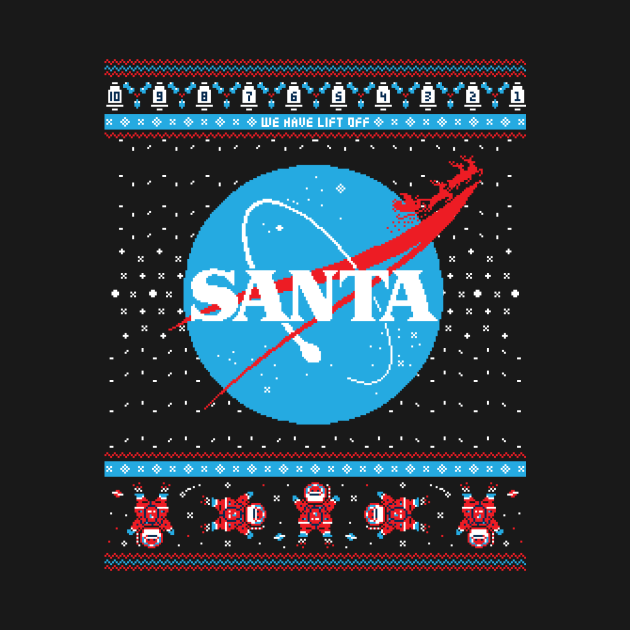 Disover Santanaut - Christmas - T-Shirt