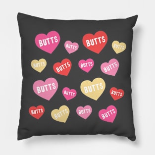 Valentines Day Butt Hearts Pillow