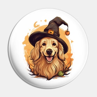 Halloween Golden Retriever Dog #2 Pin