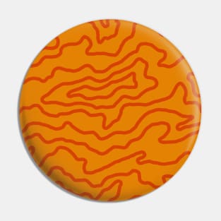 Drip Pattern - Fireplace Orange Pin