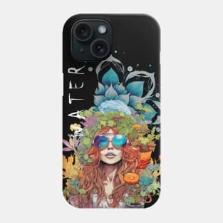 Hippie girl water element Phone Case