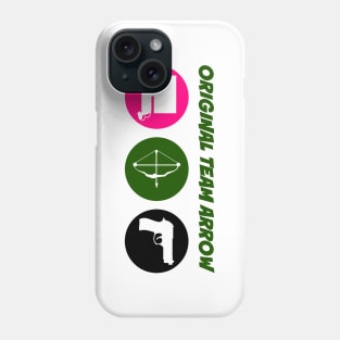 Original Team Arrow - Colorful Symbols - Weapons - Horizontal Version Phone Case