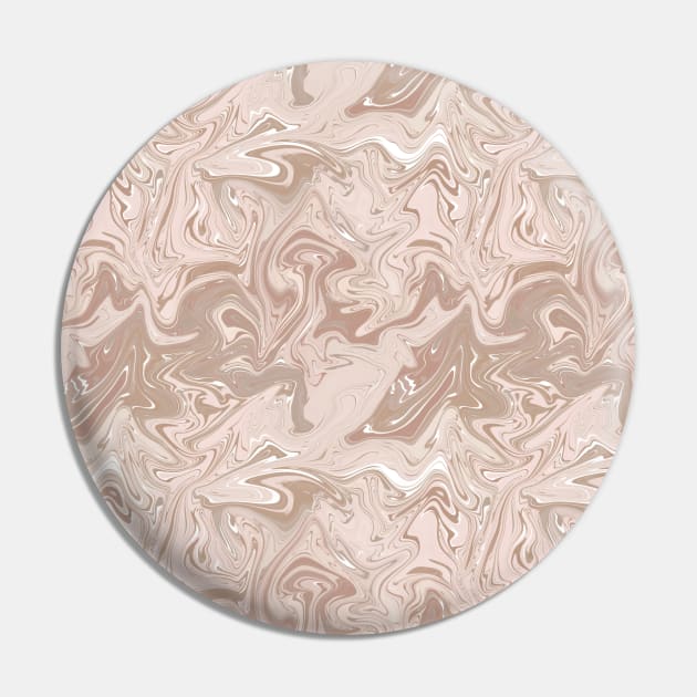 Pastel Brown Silk Marble - Digital Liquid Paint Pin by GenAumonier