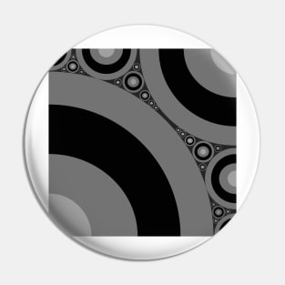 Black and White Bubbles Pin