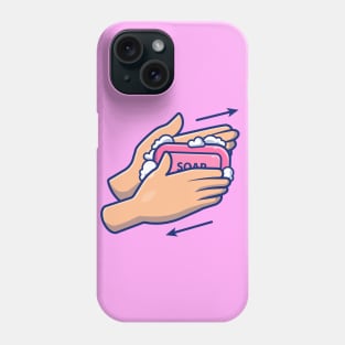 Washing hand cartoon 9 Phone Case