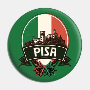 Pisa, Italy --- Retro Style Design Pin