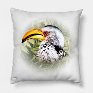 Yellow-billed hornbill Pillow