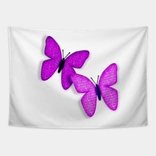 Purple Butterflies Tapestry