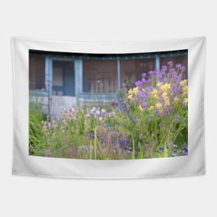 Cottage Garden Vintage Home Tapestry