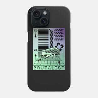 Brutalist Soviet Architecture Poster Art Phone Case