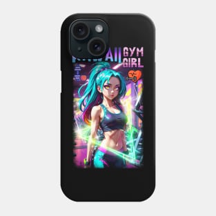 Kawaii Gym Girl 01 Phone Case