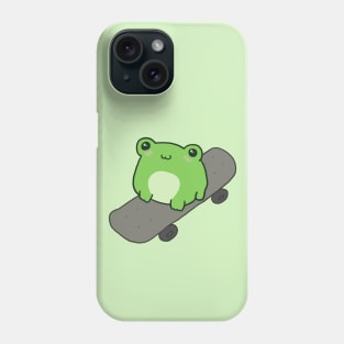 Sporty Funny Frog Riding a Skateboard Phone Case
