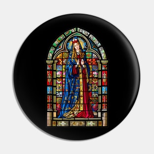 Bologna Stained Glass Church Window Pin