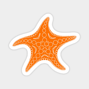 Starfish (white/orange) Magnet