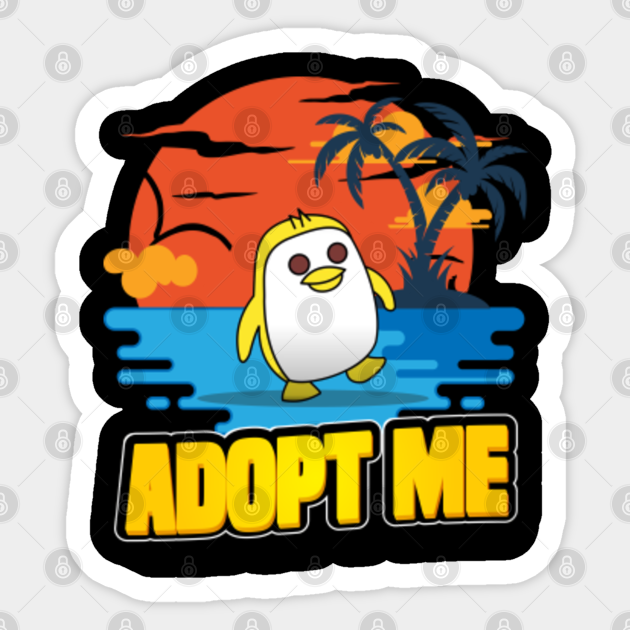 Vintage Adopt Me Golden Penguin Adopt Me Sticker Teepublic - roblox adopt me golden penguin