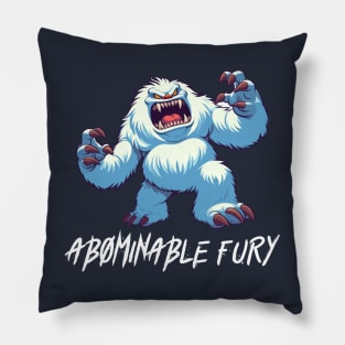 Abominable Fury - Angry Monster Snowman Pillow