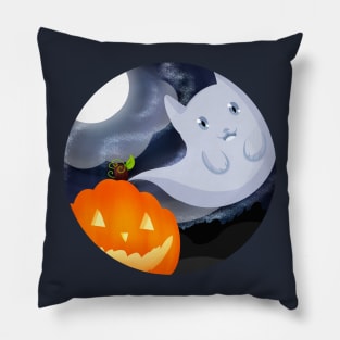 Ghost Kitty Pillow