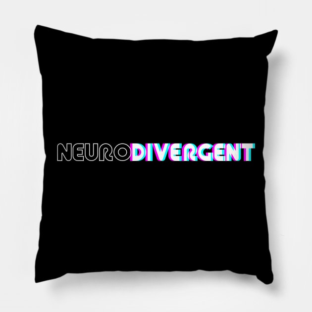 Neurodivergent Pillow by eranfowler