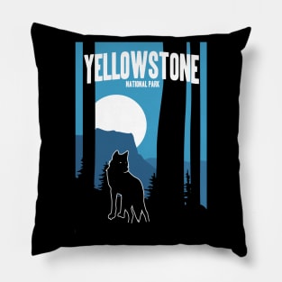 Best Retro Yellowstone National Park Design Apparel Pillow