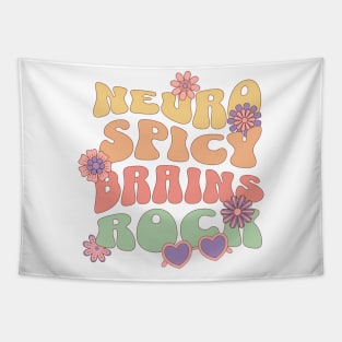 Neuro Spicy Brains Rock Tapestry