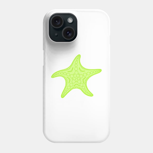Starfish (green) Phone Case by calenbundalas