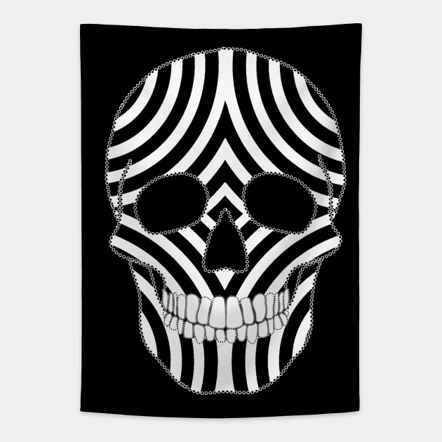 Two Tone Skull Tapestry by Nuletto