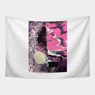 Purple and Pink Abstract Tapestry