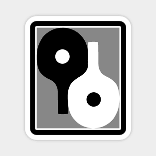 Table Tennis Ping Pong Yin Yang Magnet