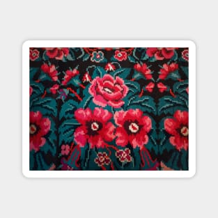 Moldavian traditional floral style ornament Magnet