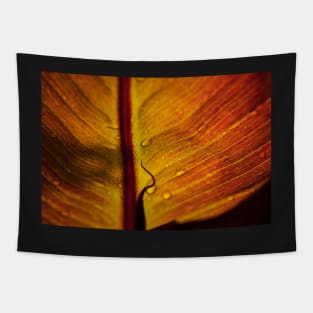 Red Banana Leaf Tapestry