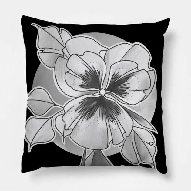 pansy Pillow by elywick