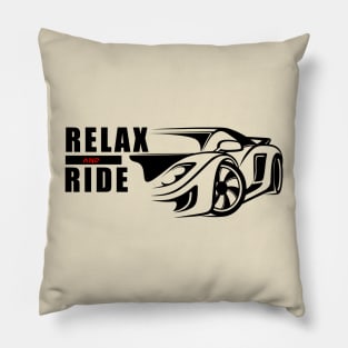 Relax And Ride - Sports Car Pillow