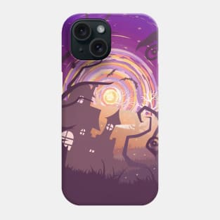 Spooky colorful landscape Phone Case