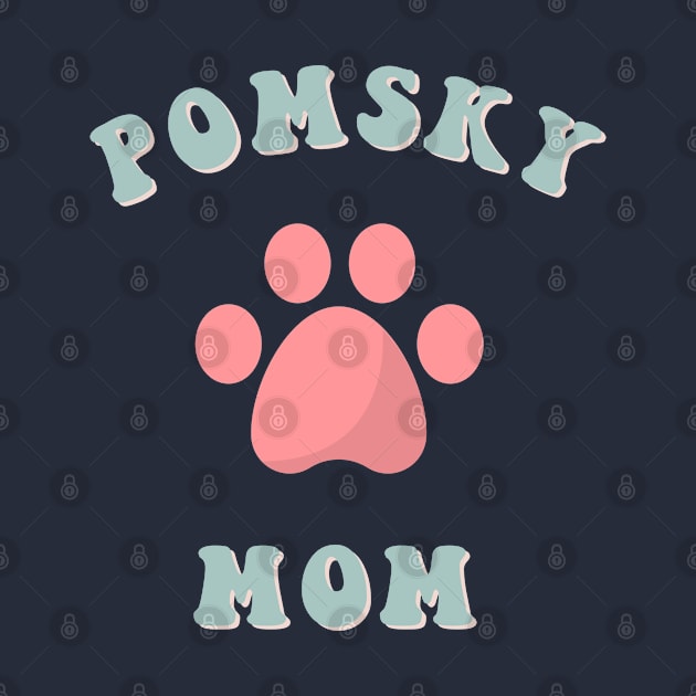 Pomsky mom paw pastel by Oricca