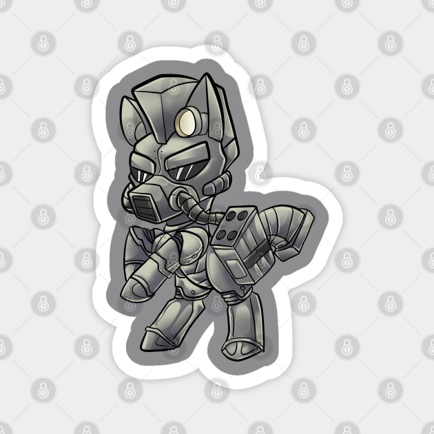 Fallout Equestria Steelhooves Magnet by Baja Gryphon