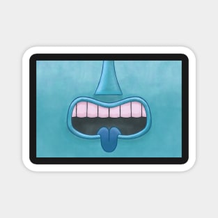 Aqua Tiki Tongue Mask! Magnet