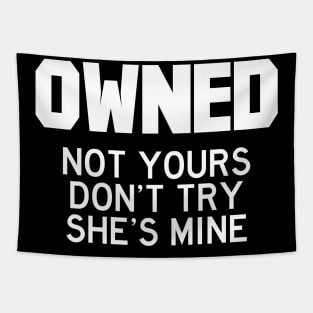 Owned she (white) Tapestry