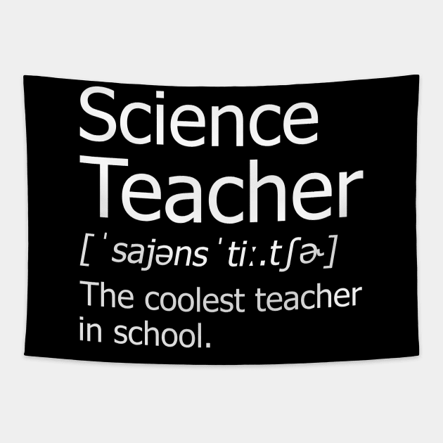 Funny Science Teacher Meaning T-Shirt Awesome Definition Classic Tapestry by hardyhtud