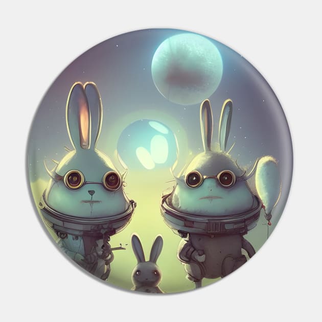 The Bunnies Control the Moon Pin by LyndiiLoubie