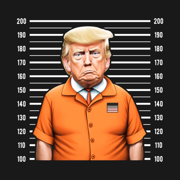 Trump 2024 Orange Suit Funny Prison by ermtahiyao	