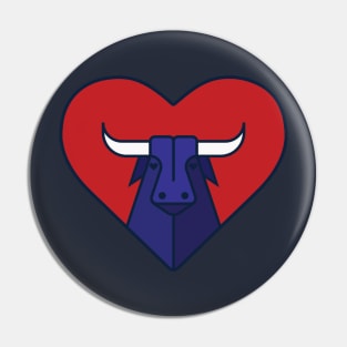 Stop Bullfights. Love the Bulls Pin