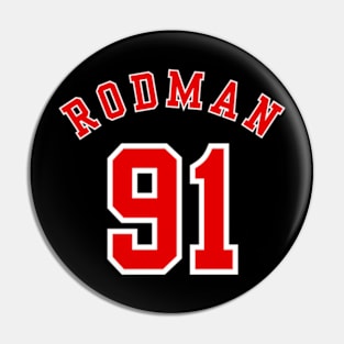 Vintage Dennis Rodman Bulls Jersey (Back Print) Pin