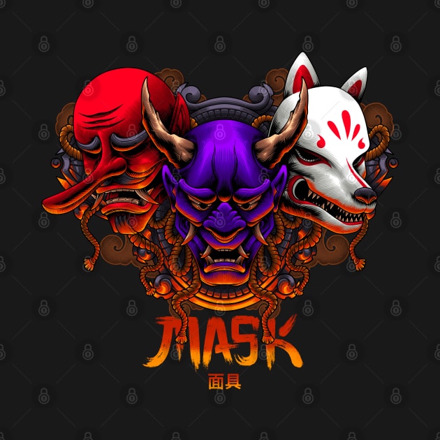 japan mask by Yohanes Yeesa