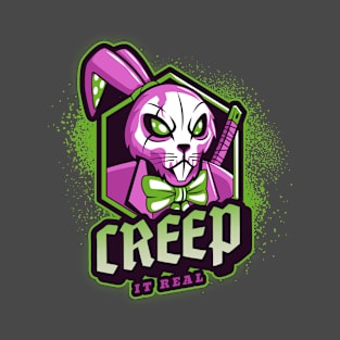 Creep It Real Halloween Bunny Samurai T-Shirt