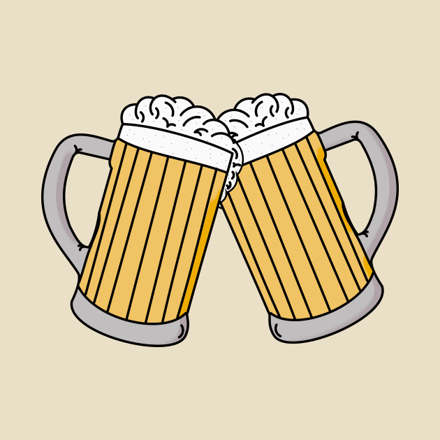 Beers toasting by Artemis Garments