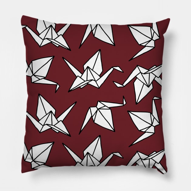 Origami Cranes Pillow by HLeslie Design