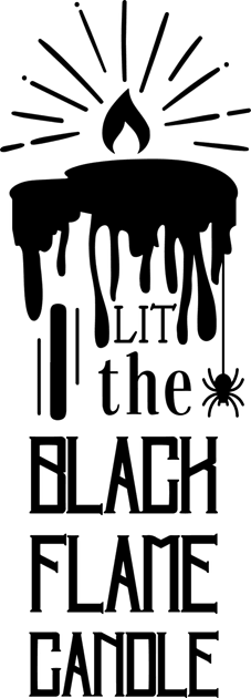 I Lit the Black Flame Candle Kids T-Shirt by hawkadoodledoo