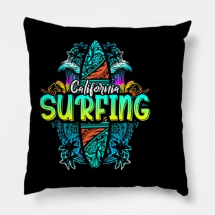 California Surfing Pillow