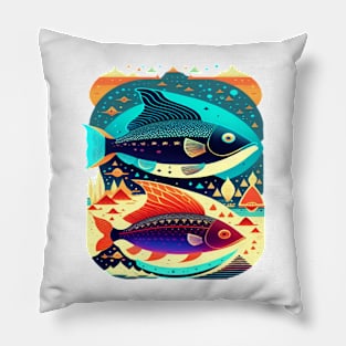 Sea and river inhabitants are wonderful fish.. Pillow