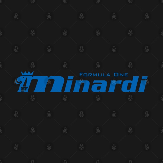 Minardi Formula 1 Team logo - minardi blue by retropetrol